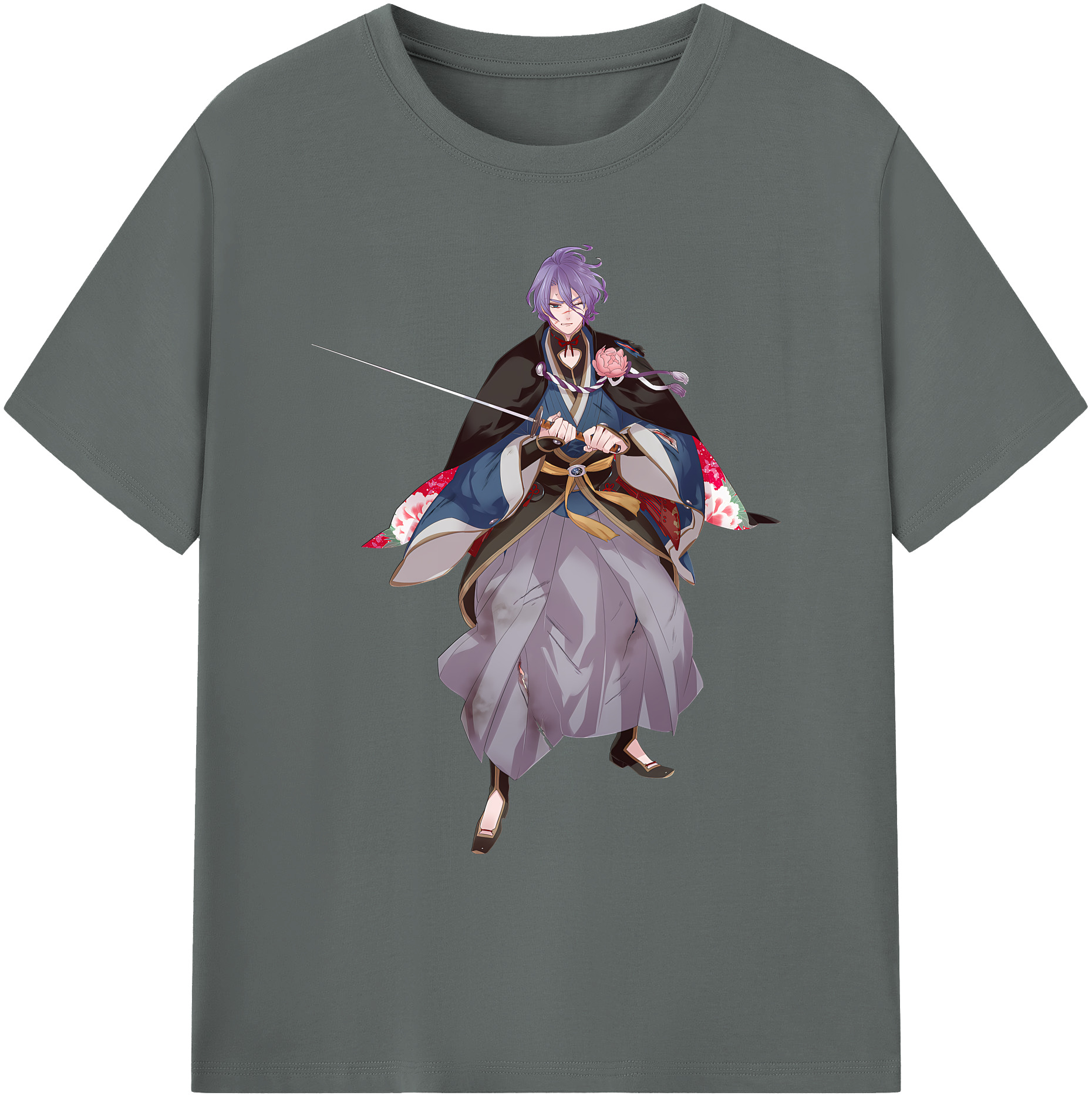 （画像用） 刀剣乱舞 Touken Ranbu 綿100％ メンズ半袖Tシャツ｜肌触りやわらか＆通気性